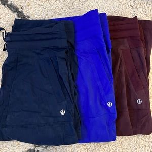 Lululemon bundle used ladies athletic crops size 6